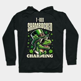 T-Rex Shamrocked Charming Hoodie